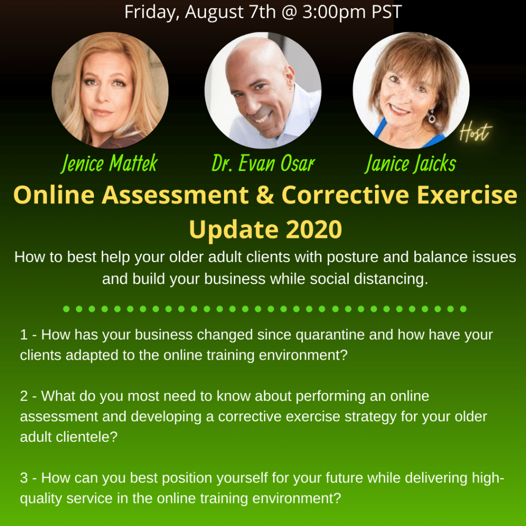 Online Assessment Corrective Exercise
